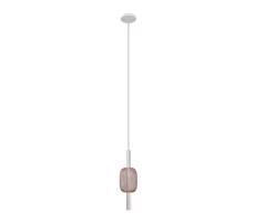 142034 - LED Lustr na lanku HOLD LED/5W/230V rose gold/bílá