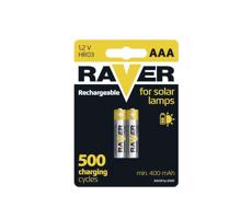 2 ks Nabíjecí baterie AAA RAVER NiMH/1,2V/400 mAh