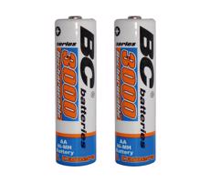 2 ks Nabíjecí baterie NiMH AA 3000 mAh 1,2V