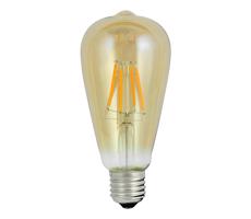 7516 LED žárovka LED E27 ST64 4W = 30W 320lm 2200K Teplá bílá 360° Filament GOLDLUX