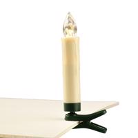ACA Lighting "10 bílých MINI svíček s klipsem", LED na baterie (10xAAA), dálkové ovládání, WW, IP20, pr.1.5x10.5cm X07101520 Teplá bílá