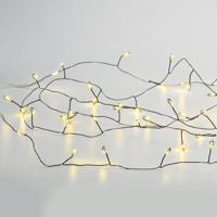 ACA Lighting 300 LED dekorační řetěz, WW, černý měďený kabel, 220-240V plus 8 funkcí, IP44, 3m plus 3m, 6W X063001477 Teplá bílá