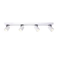 ACA Lighting bodové svítidlo nástěnné 4XGU10 bílá hliník 76X7X12CM DISCO RA314S76WG