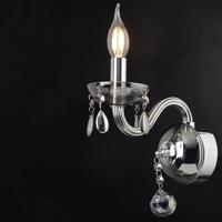 ACA Lighting Crystal nástěnné svítidlo BLK82041WSGC