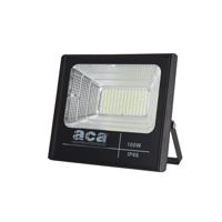 ACA Lighting LED solární reflektor SVIDE 100W/6000K/IP66/Li-Fe 3,2V/24Ah, šedý