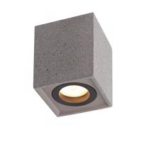 ACA Lighting nástěnné svítidlo 1XGU10 černý beton 8,5X8,5XH10CM MONTE MK131S10B