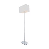 ACA Lighting stojací lampa chrom kov 1XE27 bílý kabel hranatá základna H123cm bez stínítka MIX a MATCH MF15018CHW