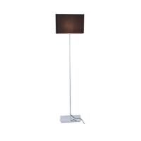 ACA Lighting stojací lampa chrom kov 1XE27 černý kabel hranatá základna H123cm bez stínítka MIX a MATCH MF15018CHB