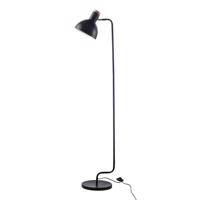 ACA Lighting stojací lampa LIGHTING 1XE27 černá kov plus dřevo 30X28XH157CM BLASE EF36F1157WB