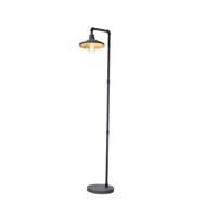 ACA Lighting stojací lampa LIGHTING 1XE27 černá plus zlatá kovová 35X25XH156CM PIPE AR4171F156BG