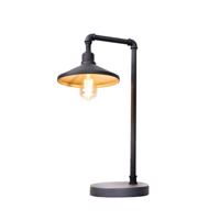 ACA Lighting stolní lampa 1XE27 černá plus zlatá kovová 34X22XH56CM PIPE AR4171T56BG