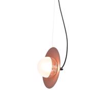 ACA Lighting závěsné svítidlo 1XG9 mosaz/černý kov plus sklo 14X20XH122CM HYDRA HL4301P23BC