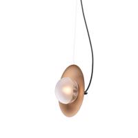 ACA Lighting závěsné svítidlo 1XG9 mosaz/černý kov plus sklo 20X14XH122CM LAYLA HL4321P23BB