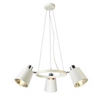 ACA Lighting závěsné svítidlo 3XE14 bílý kov plus stínítko D63XH100CM NORMA EG213P63WH