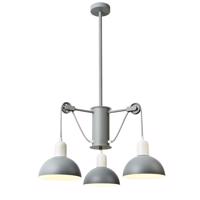 ACA Lighting závěsné svítidlo 3XE14 šedá/bílý kov D58XH85CM CEZANNE EG5793P58G