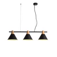 ACA Lighting závěsné svítidlo 3XE27 černý kov 23X85XH120CM STOCKHOLM EF18P385BK