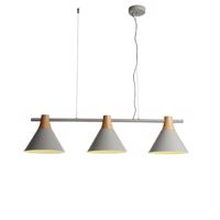 ACA Lighting závěsné svítidlo 3XE27 šedý kov 23X85XH120CM STOCKHOLM EF18P385GY