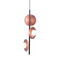 ACA Lighting závěsné svítidlo 3XG9 měď/černý kov plus sklo 27X27XH149CM HYDRA HL4303P27BC