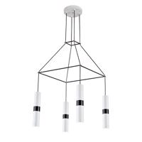 ACA Lighting závěsné svítidlo 4XGU10 bílý kov 56X56XH150CM DA VINCI HM854P56WH