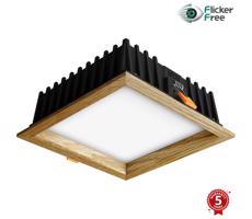 APLED APLED - LED Podhledové SQUARE WOODLINE LED/12W/230V 3000K 17x17 cm dub masiv