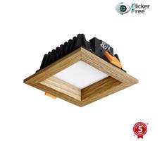 APLED APLED - LED Podhledové SQUARE WOODLINE LED/3W/230V 3000K 9x9 cm dub masiv