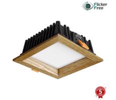 APLED APLED - LED Podhledové SQUARE WOODLINE LED/6W/230V 3000K 12x12 cm dub masiv