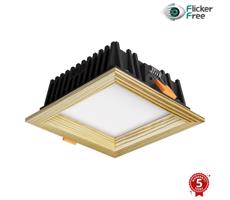 APLED APLED -LED Podhledové SQUARE WOODLINE LED/6W/230V 4000K 12x12 cm borovice masiv