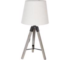 Atmosphera Atmosphera - Stolní lampa RUNO 1xE27/25W/230V dřevo/bílá