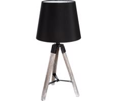 Atmosphera Atmosphera - Stolní lampa RUNO 1xE27/25W/230V dřevo/černá