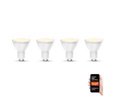 B.K. Licht B.K. Licht 1261 -SADA 4x LED Stmívatelná žárovka GU10/5,5W/230V Wi-Fi Tuya 2700K