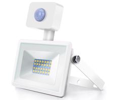 B.V.  - LED Reflektor se senzorem LED/20W/230V 4000K IP65 bílá