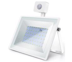 B.V.  - LED Reflektor se senzorem LED/50W/230V 6400K IP65 bílá