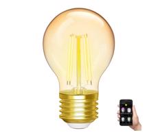 B.V. LED Stmívatelná žárovka FILAMENT G45 E27/4,5W/230V 2700-6500K Wi-Fi -