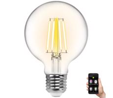 B.V. LED Stmívatelná žárovka FILAMENT G80 E27/6W/230V 2700-6500K Wi-Fi -