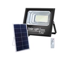 B.V.  - LED Stmívatelný solární reflektor LED/200W/3,2V IP67 + DO