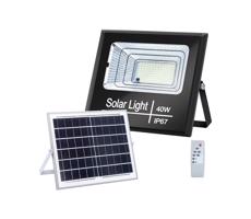 B.V.  - LED Stmívatelný solární reflektor LED/40W/3,2V IP67 + DO