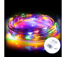 B.V.  - LED Vánoční řetěz 100xLED/3xAA 10,3m multicolor