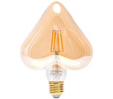 B.V. LED Žárovka FILAMENT E27/4W/230V 1800K srdce -