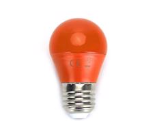 B.V. LED Žárovka G45 E27/4W/230V oranžová -