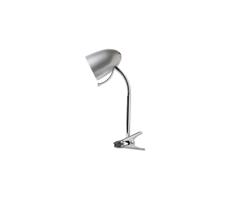 B.V.  -  Stolní lampa s klipem 1xE27/11W/230V stříbrná/chrom