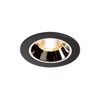 BIG WHITE NUMINOS DL S vnitřní LED zápustné stropní svítidlo černá/chrom 3000 K 20° včetně listových pružin 1003795