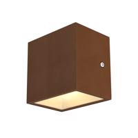 BIG WHITE SITRA CUBE WL LED venkovní nástěnné a stropní nástavbové svítidlo, rezavě zbarvené, IP44, 3000K, 10W 1002034