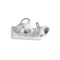 Bodové svítidlo Ideal Lux Glim PL2 Bianco 200200 GU10 2x50W 31cm bílé