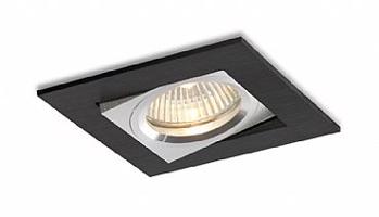 BPM Vestavné svítidlo Aluminio Negro, černá, 3LEDx3W, 230V 4829 3002LED2.D40.3K