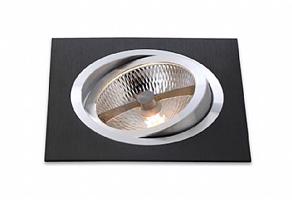 BPM Vestavné svítidlo Aluminio Negro, černá, 9LEDx3W, 230V 4902 3072LED.D40.3K