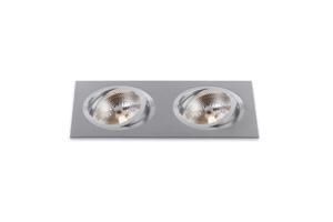 BPM Vestavné svítidlo Aluminio Plata, kartáč.hliník 18LEDx3W, 230V 3051LED.D40.3K