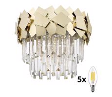 Brilagi Brilagi - LED Křišťálové stropní svítidlo MIRAGE 5xE14/40W/230V