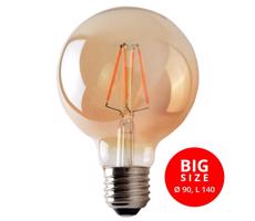 Brilagi LED Žárovka CLASIC AMBER G95 E27/8W/230V 2200K - Brilagi