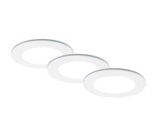 Brilo Brilo - SADA 3x LED Koupelnové podhledové svítidlo LED/4W/230V IP44 bílá