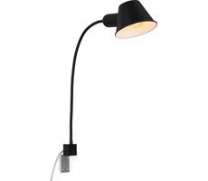 Briloner Briloner 2079-015 - Nástěnná flexibilní lampa 1xE27/10W/230V černá